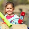 DAGLLGEW Toy Phone with Numeric Key Realistic Lightweight Plastic Kids Phone, 8x3x2 Pretend Play Kids Play for Interactive Learning Ages 3+ Children, Red Toy Phones for Toddlers 1-3 Phones -5 view 4