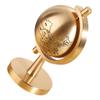 BESPORTBLE Brass Rotating Desktop Globe with Base for Home and Office Decor, Small Tabletop Globe Educational for Adults and view 1
