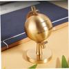 BESPORTBLE Brass Rotating Desktop Globe with Base for Home and Office Decor, Small Tabletop Globe Educational for Adults and view 3