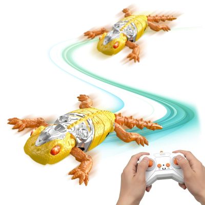 Crawler Gecko Toy - 35x16x4.5cm 360 Degree Rotating Led Eyes | Wall Crawler Gecko Remote Control for Boys Girls Preschoolers Pupils Teens Halloween Christmas