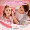 Glitter Diamond Styling Tools Hair Gemstone Styling Set to Light Up Girls,Bling Bling Hair Gem Stamper Kit for Girls,Hair Gem Styling Tool for Hair Braiding,Festivals,DIY Hairs (3 Pcs) view 3