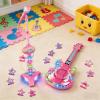 Girls Microphone Play Set,Karaoke Machine with Music&Light,Microphone Toys with Stand,Adjustable Height Karaoke Machine Toys for Kids,Toddlers,Child view 4