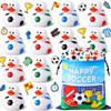 24 Pcs Soccer Theme Rubber Ducks with a Bag, Soccer Ball Ducks Toys, Soccer Fun Party Favors, Goodie Bag Fillers for Sports Fans Team Gifts, Classroom Game Prizes, Water Pool Toys for Toddler Kids view 1