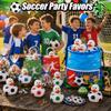 24 Pcs Soccer Theme Rubber Ducks with a Bag, Soccer Ball Ducks Toys, Soccer Fun Party Favors, Goodie Bag Fillers for Sports Fans Team Gifts, Classroom Game Prizes, Water Pool Toys for Toddler Kids view 4