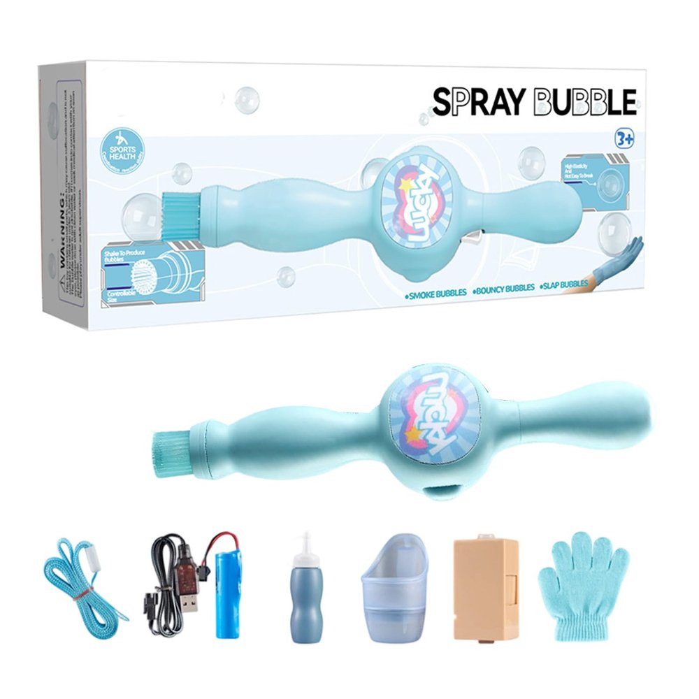 Magical Bubble Wand, Portable Bubble Maker, Lightweight Wand Easy to Carry for Outdoor, Entertainment Parks Beaches Picnics Fun Time Automatic Machine