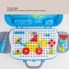 Qudinip Kids Repair Tool Set, Toy Repair Toolbox with Simulated Drill Bit Wrench for Boys Age 3 and Up to Build Hands on Skills view 4