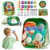 4-in-1 Dinosaur Bean Bag Toss Game for Kids, Cornhole & Dart Board Set for Toddlers, Outdoor Toys for Family Party, Backyard, Beach & Lawn Activities, Gift for Boys and Girls Ages 3 4 5 6 7 8 view 1