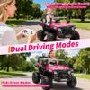 12V Ride on Car for Kids,12v Kids Ride on Car with Parent Remote Control, Spring Suspension & Bluetooth | Electric Toy Car with Music, Horn, LED Lights, 3 Speeds (4.1MPH Max) view 4