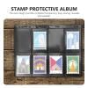 Abaodam 10-Sheet PVC Stamp Album Double-Sided Loose-Leaf Pages for Stamp Collectors Storage Organizer Suitable for Collectible and Travel Use view 3