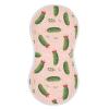 WIFIU Cucumber Faces Red Bows Baby Muslin Burp Cloths for Newborn Boys Girls, 4 Layer Cotton Soft Absorbent Baby Burping Washcloths 2 Pack view 1