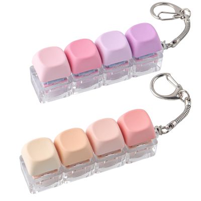 2 Pack Keyboard Fidget Toys  Creamy & Silent Stress Relief Fidget Clicker Keychain, MOA Keycaps, Focus & Anxiety Relief, Quiet Fidget Toys for Adults,for Office& ADHD Focus