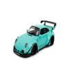 1:18 Scale Diecast Model Car Compatible for Porsche RWB Kei Sishi Teal Green Jada Pink Slips 36463 view 2