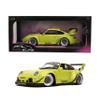 1:18 Scale Diecast Model Car Compatible for Porsche RWB Genki Yellow Jada Pink Slips 36472 view 1