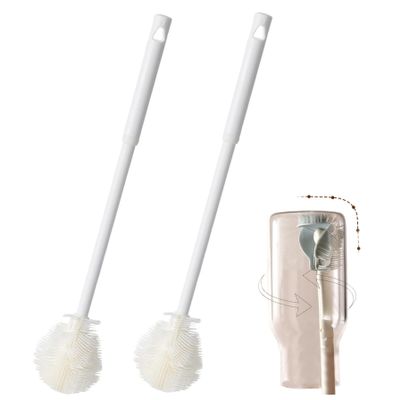 2PCS Long Handle Bottle Brush, 360 Flexible Bottle Brush Cleaner for Narrow Neck Water Bottles, Baby Bottles and Flasks - Soft Bristle Cup Cleaning ...