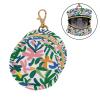 Flowers Bloom Colorful Infants Baby Pacifiers Holder Case with Zipper and Clip Cash Coin Purse, Baby Items Storage Container view 2