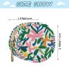 Flowers Bloom Colorful Infants Baby Pacifiers Holder Case with Zipper and Clip Cash Coin Purse, Baby Items Storage Container view 3