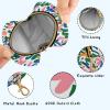 Flowers Bloom Colorful Infants Baby Pacifiers Holder Case with Zipper and Clip Cash Coin Purse, Baby Items Storage Container view 4