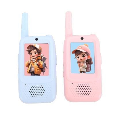 Diyeeni Video Walkie Talkies for Kids, 2 Pack Facetime Walkie Talkies with HD Camera & Voice Changer for Boys Girls for Family Games, Long Range Toys Indoor Outdoor