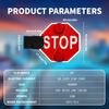18 Stop Sign Public Traffic Safety, Led Flashing School Bus Light Sign, Electric School Bus Stop Signs, High Visibility, Dc 12v/24v, 1/2/4 Pcs, Side Mounted, Red 2Pcs-12V view 3