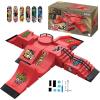 Fingerboard Skate Park Set Compatible with Tech Deck Skateboards, Featuring 6 Ramps, 6 Fingerboards, and Fingerboard Obstacles, Ideal for Fingerboard Enthusiasts view 1