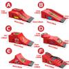 Fingerboard Skate Park Set Compatible with Tech Deck Skateboards, Featuring 6 Ramps, 6 Fingerboards, and Fingerboard Obstacles, Ideal for Fingerboard Enthusiasts view 3