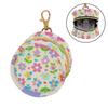 Colorful Lively Fresh Summer Flowers Infants Baby Travel Pacifier Holder Portable Key Chain Wallet, Small Item Storage pouching view 2