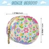 Colorful Lively Fresh Summer Flowers Infants Baby Travel Pacifier Holder Portable Key Chain Wallet, Small Item Storage pouching view 3