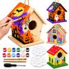 AluAbi 4 Pack Bird House Kits for Kids, Wooden Birdhouses to Build & Paint view 1