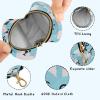 Cartoon Cute Seal Blue Baby Girl Pacifiers Holder Case Portable Cash Coin Purse, Neutral Baby Items view 4
