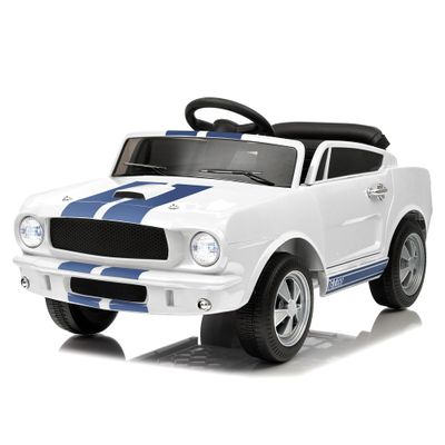12V Ride on Car for Kids, Licensed Shelby GT350 Electric Toy with Parent Remote Control, 3 Speeds, LED Headlights, Music & Safety Belt for Toddlers