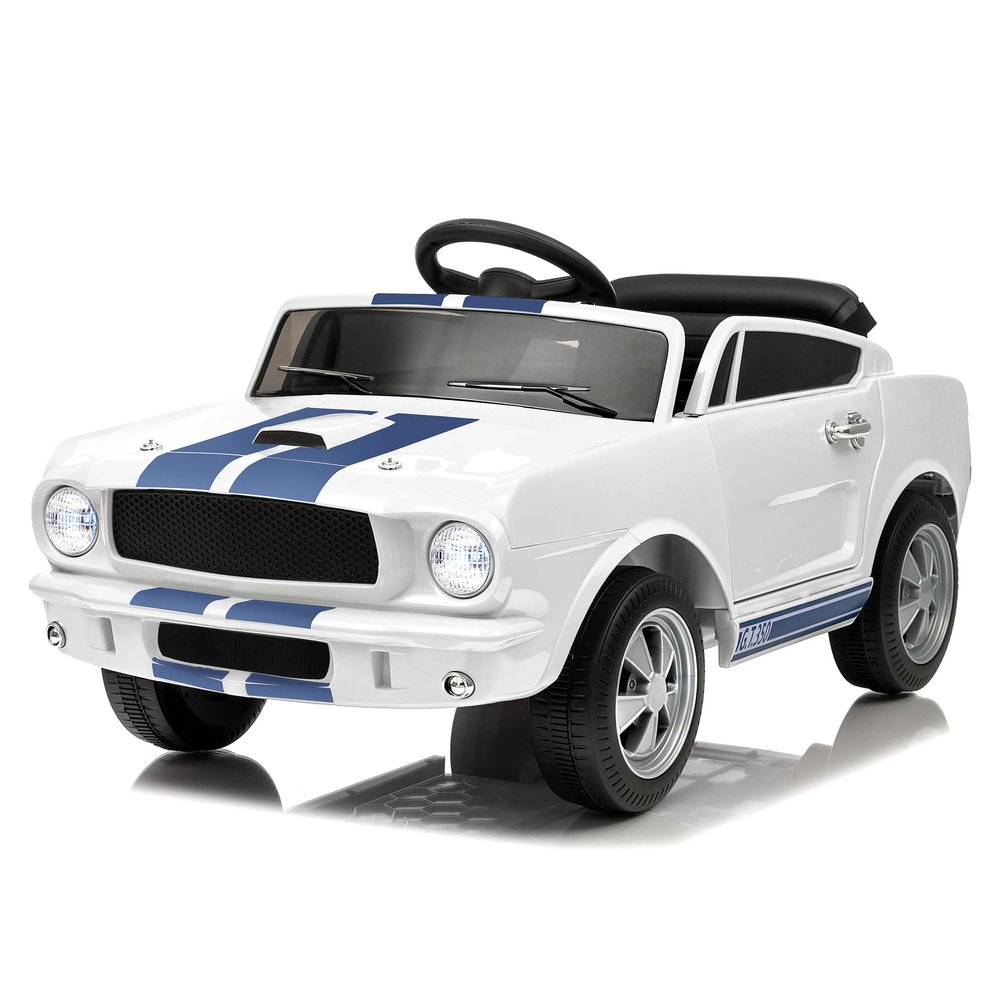 12V Ride on Car for Kids, Licensed Shelby GT350 Electric Toy with Parent Remote Control, 3 Speeds, LED Headlights, Music & Safety Belt for Toddlers