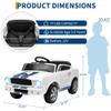 12V Ride on Car for Kids, Licensed Shelby GT350 Electric Toy with Parent Remote Control, 3 Speeds, LED Headlights, Music & Safety Belt for Toddlers view 3