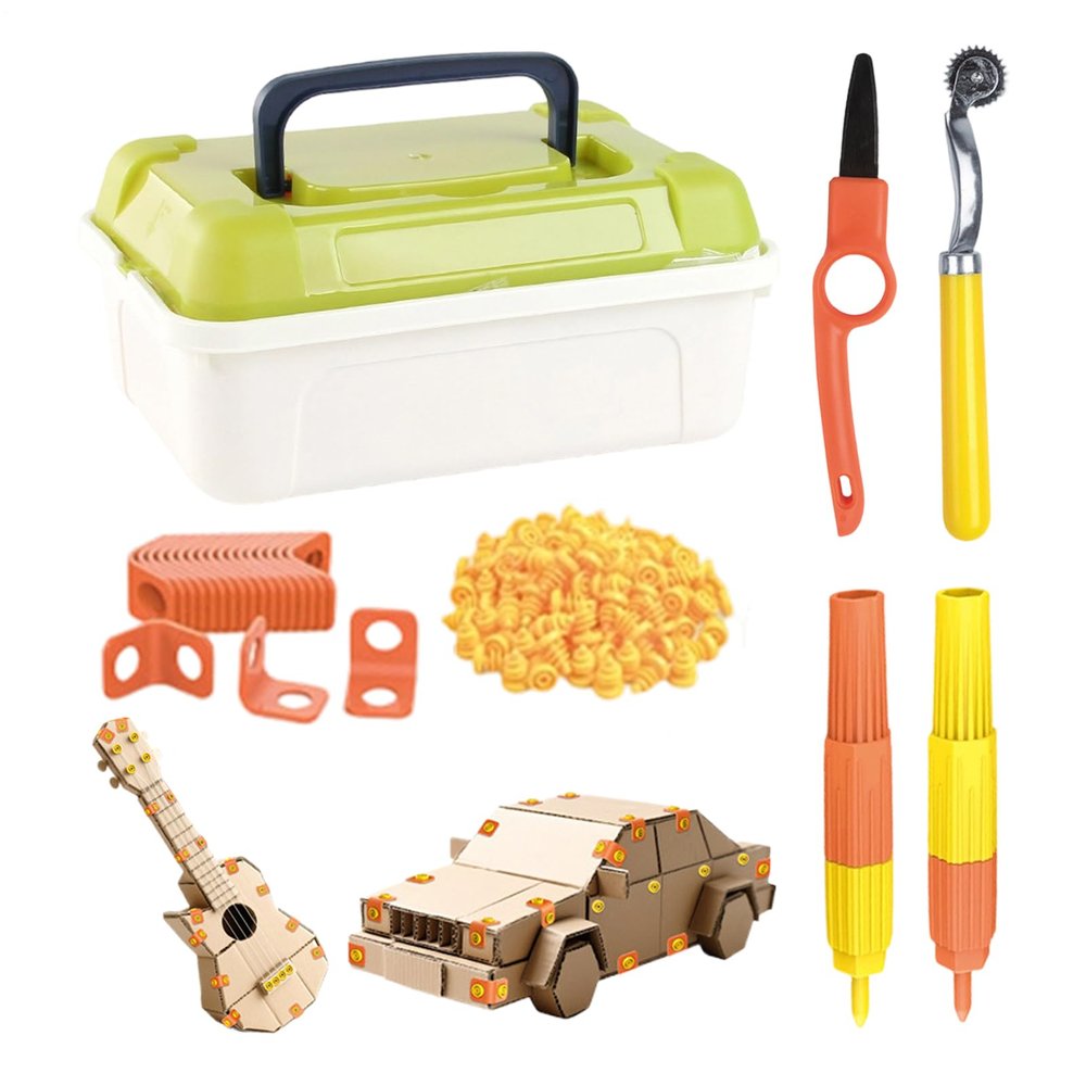 Cardboard Saw - 148 Pieces Safe Serrated Building Supplies, Cardboard Cutter for School Fort Castle Car, Workshop Shop Crafts Making, Educational DIY Creative Tool, Kids Crafting Activity Set