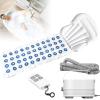 200W Electric Bubble Machine (47.2 * 15.75in) - 6 Gear Adjustment & Bath Mat Heating, Home Surfing Massage Bath Mat, Non-Slip Bath Mat W/Pillow & Remote, Relieve Stress, Improve Sleep view 1