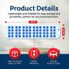 200W Electric Bubble Machine (47.2 * 15.75in) - 6 Gear Adjustment & Bath Mat Heating, Home Surfing Massage Bath Mat, Non-Slip Bath Mat W/Pillow & Remote, Relieve Stress, Improve Sleep view 3