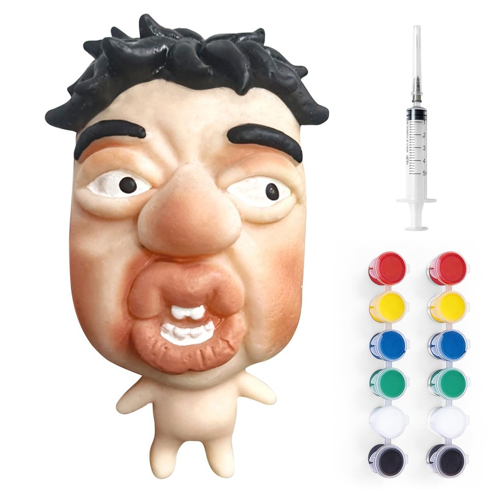 2-in-1 Adult Stress Relief Pop Model Squishy Texture & Refillable Pimple Popping Design with Syringe Applicator, DIY Color Filling for Stress Release (Style 3)