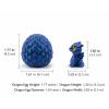 3D Printed Poseable Dragon with 12 Surprise Dinosaur Eggs, Creative Fidget & Sensory Toy Set, Unique Collectible Gift for Birthdays, Christmas & Home Decor (Green/Yellow) view 3