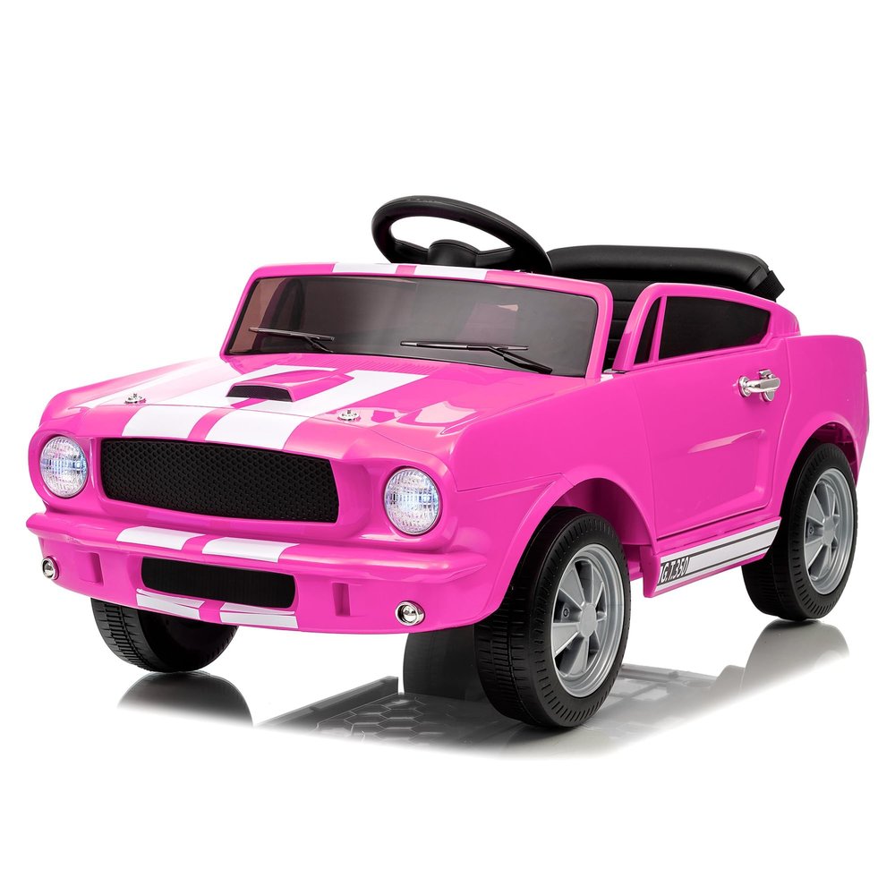 12V Ride on Car for Kids, Licensed Shelby GT350 Electric Toy with Parent Remote Control, 3 Speeds, LED Headlights, Music & Safety Belt for Toddlers