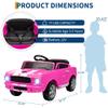 12V Ride on Car for Kids, Licensed Shelby GT350 Electric Toy with Parent Remote Control, 3 Speeds, LED Headlights, Music & Safety Belt for Toddlers view 3