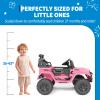 12V Kids Electric Truck with Parent Remote Control, 3-Speed Ride-on Car, Spring Suspension, Bluetooth Music Player & LED Lights, Ideal Gift for Children view 2