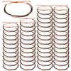 50 Pcs Team Bracelet Bulk, Adjustable Bracelet for Basketball Softball Baseball Football Cheer Presents Cheerleader Accessories, Adjustable Rope Hockey Bracelets for Team Friends(Orange black white) view 1