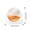 12" Moving Sand Art Picture 3D Hourglass Deep Sea Sandscape, Dynamic Round Glass Sand Picture Relaxing Desktop Bookshelves Home Office Work Decor view 2
