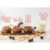 24 Pcs Glitter 60th Birthday Cupcake Toppers for Celebrating Sixty Years Old Birthday Party Decorations (Rose Gold) view 4