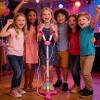 2 in 1 Kids Karaoke Machine with Lights, Kid Star Microphone with Stand, Adjustable Height Kids Karaoke Toy for Girl Boys Birthday Gift Party Favor view 3