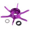 Modified Star Brake for Abu Max Series B3B4P3P4P5, Water Droplet Wheel Six Star Brake, 65mm Diameter Aluminum Alloy, Color Options: Black, Red, Gold, Purple, Blue, Green, Avocado(Purple)(Right Hand) view 2