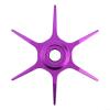 Modified Star Brake for Abu Max Series B3B4P3P4P5, Water Droplet Wheel Six Star Brake, 65mm Diameter Aluminum Alloy, Color Options: Black, Red, Gold, Purple, Blue, Green, Avocado(Purple)(Right Hand) view 3