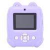 Acouto Kids Instant Print Camera, 48MP HD 1080P 16X Zoom Inkless Printing Toy with 2.4 Inch Screen for Selfies, Zoom and Playful Frames (Purple) view 1