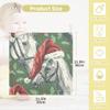 CUPADA 3 Pack Baby Washcloths Muslin Face Towels Holly Berries Horses with Santa Hats Absorbent Soft Burp Wipe Towel Wash Wipes Infant Newborn Washcloth view 2
