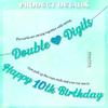 10th Birthday Decoration Boys Banner - 10 Pcs Teal Glitter Double Digits Banner Twinkle Star Dot Hanging Bunting Garland Streamer For 10 Year Old Party Wall Decor Supplies view 3