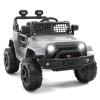 12V Kids Electric Truck with Parent Remote Control, 3-Speed Ride-on Car, Spring Suspension, Bluetooth Music Player & LED Lights, Ideal Gift for Children view 1